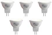 Set van 5 G4 LED lamp MR11 2,7W 210 lm 3000K 12V