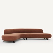 Fluwelen hoekbank, Rosebury, ontwerp Emmanuel Gallina