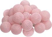 Atmosphera Lichtslinger“Tara” 20 Bollen diameter 6 cm - Lichtroze - Binnen - LED