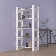 vidaXL Boekenkast/kamerscherm 80x35x160 cm massief hout wit