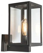 Industriële buitenwandlamp grijs IP44 - Sutton Up Klassiek / Antiek, Landelijk / Rustiek, Retro E27 IP44 Buitenverlichting kubus / vierkant vierkant