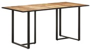 vidaXL Eettafel 160 cm ruw mangohout