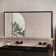 Fontana Basic spiegelkast 117cm met 2 deuren kasteel bruin