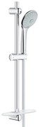 GROHE Euphoria 110 Massage Glijstangset - 60cm - ronde handdouche - 3 straalsoorten - gladde doucheslang - met zeepschaal - chroom 27231001