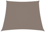 vidaXL Zonnescherm trapezium 4/5x4 m oxford stof taupe