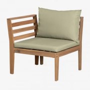 Modules Voor Tuinset In Filips Acaciahout Groen – Khaki & Fauteuil Links - Sklum