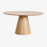 Aura Ronde Houten Eettafel Essenfineer & Ø150 Cm & Essenfineer - Sklum