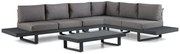 Hoek loungeset 6 personen Aluminium Grijs  Lifestyle Garden Furniture Lorenzo