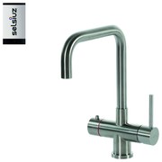 Selsiuz Inox kokend water kraan met single boiler en U-uitloopkraan inox