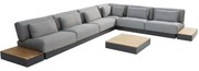 Ibiza modulair 6 delig hoek loungeset antraciet 4 Seasons Outdoor