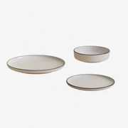 Servies Van 12 Stuks In Ronilena Steengoed Wit Gardenia - Blauw Ken - Sklum