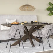 Eleonora Nikki Eettafel Donker Bruin Hout 200 Cm - 200 X 100cm.