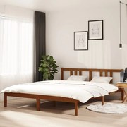 vidaXL Bedframe massief hout honingbruin 160x200 cm