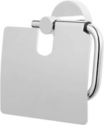 Saqu Eurotrend toiletrolhouder met klep chroom