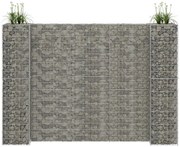 vidaXL Gabion plantenbak H-vormig 260x40x180 cm staaldraad