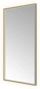 Hotbath &More Square rechthoekige spiegel 50x100cm geborsteld gunmetal PVD