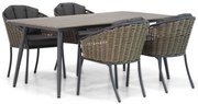 Tuinset 4 personen 180 cm Wicker Grijs Santika Furniture Santika Tika