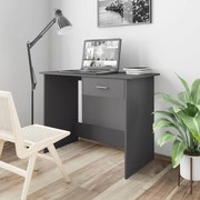 vidaXL Bureau 100x50x76 cm bewerkt hout grijs