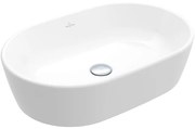 Villeroy & Boch Architectura waskom 60x40x15.5cm Ovaal met overloopgat Wit Alpin glans Ceramic+ 5a2660r1