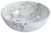Sanigoods Marmora waskom wit marmer look