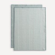 Set van 2 theedoeken, 30% gerecycled katoen, geweven-geverfd, Soizic