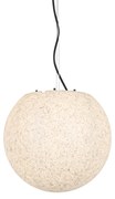 Moderne buiten hanglamp grijs 35 cm IP44 - Nura Modern E27 IP44 Buitenverlichting bol / globe / rond