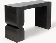 Handgemaakte houten console Curve