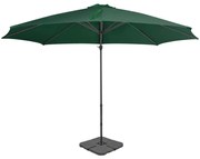 vidaXL Parasol met draagbare voet groen