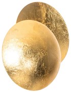 Moderne wandlamp goud rond 20cm - Sunrise