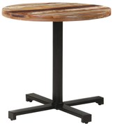 vidaXL Bistrotafel rond Ø 80x75 cm massief gerecycled hout