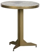 BePureHome Cute Ronde Bijzettafel Goud En Marmer - 45 X 45cm.