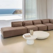 Fogler 4-delige Modulaire Hoekbank Met Chaise Longue Links Corduroy Kameelbruin - Sklum