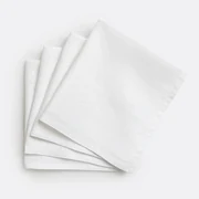 Set van 4 servetten van gewassen linnen Victorine
