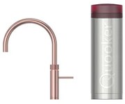 Quooker Fusion Round kokendwaterkraan - draaibare uitloop - PRO3 reservoir - Warm / kokend water - rosé koper 3FRRCO