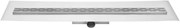 Easy Drain Compact FF 50 afvoergoot 6x80 cm zijuitlaat met afdichtingsdoek RVS