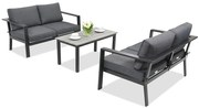 Aluminium tuinmeubelen Sydney Coffee Comfort 4 Garden Point antraciet