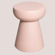 Ronde Bijzettafel In Keramiek Karus Lichtroze - Sklum