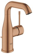 GROHE Essence New Wastafelkraan Opbouw - uitloop 11.4cm - M-size - hoge draaibare uitloop - waste - EcoJoy - brushed warm sunset 23462DL1