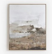 Decoratief Schilderij 80x100 Cm Handgeschilderd Op Canvas Rovik Natuurlijke Kleuren - Sklum