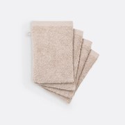 Set van 4 washandjes SCENARIO in badstof