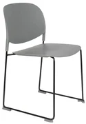 Kunststof Design Stapelstoel Grijs