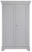 Woood Isabel Brocante Kast Grenen Grijs - 118x47x191cm.