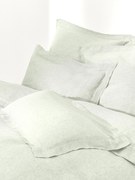 Linnen dekbedovertrek Linna met bies