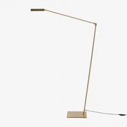 Led Staande Lamp In Ijzer Valtyn Goud - Sklum