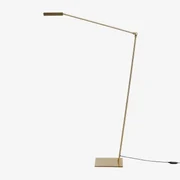 Led Staande Lamp In Ijzer Valtyn Goud - Sklum