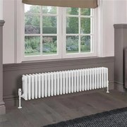 Eastbrook Rivassa 4 koloms radiator 135x30cm staal 1633W wit glans