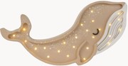 Handgemaakte LED-kinderlamp Whale met timerfunctie en afstandsbediening, dimbaar