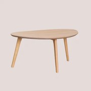 Bijzettafel In Mdf En Eikenhout Yavik Natuurlijk Hout - Sklum