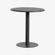 Ronde Metalen Tuintafel (ø70 Cm) Mizzi Grijs – Grafiet - Sklum