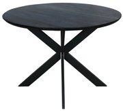 Starfurn Ferris Ronde Eettafel Zwart Eiken 110 Cm - 110 X 110cm.